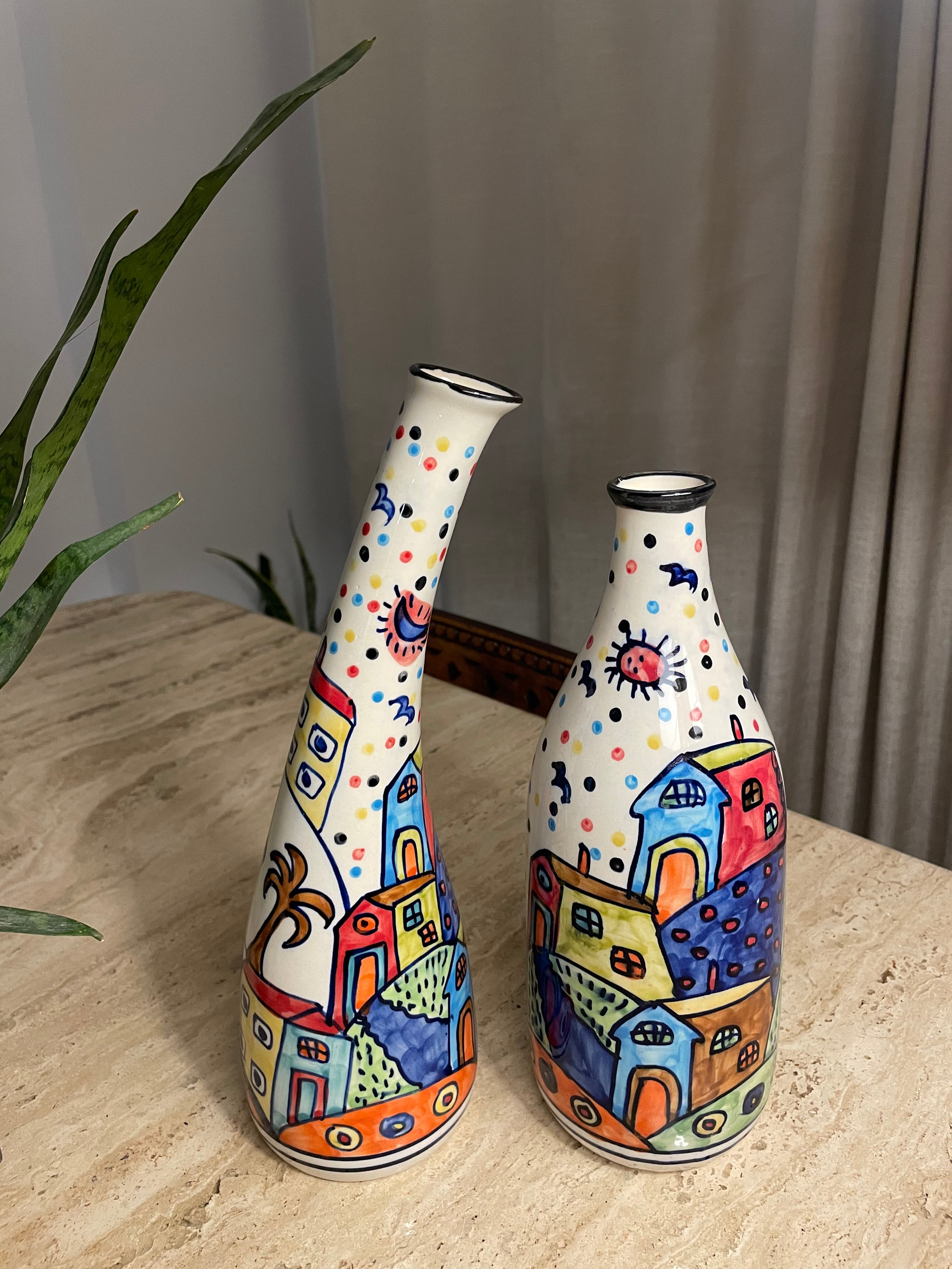 Alekha Porcelain Flower Vase set