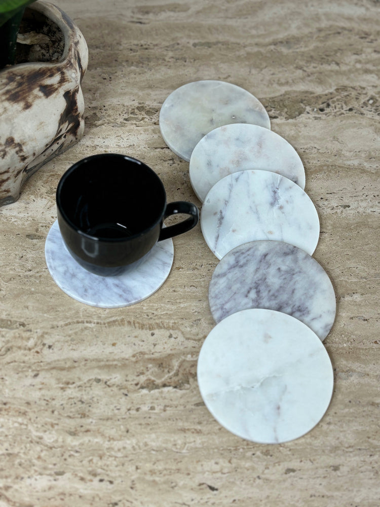 Chandrama Marble Coasters