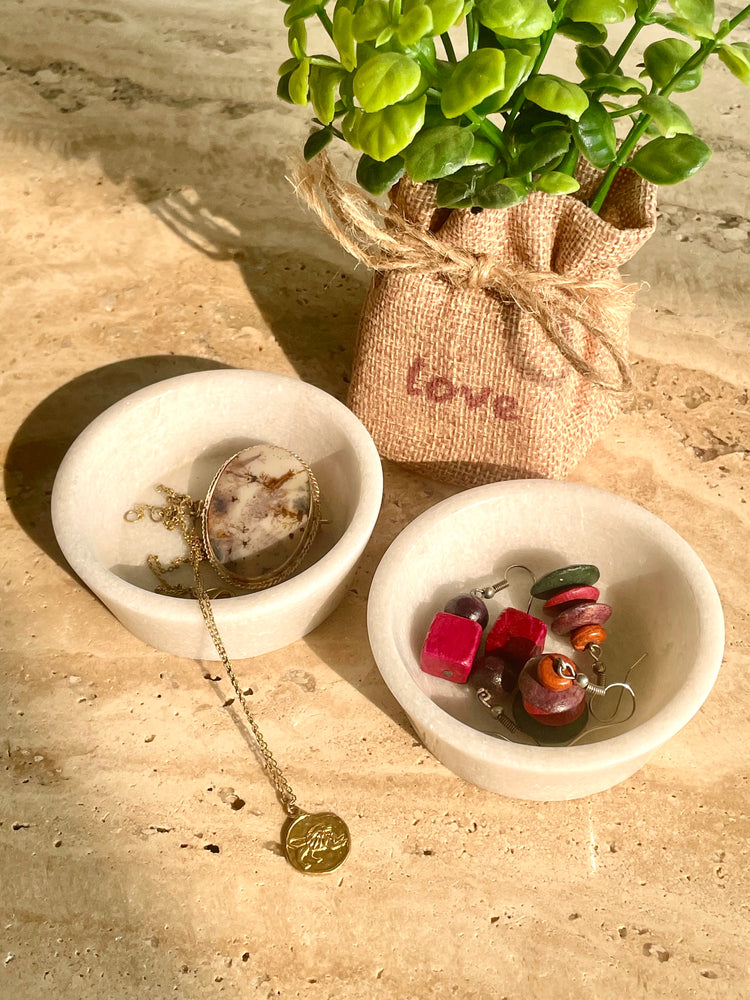 Katorika White Marble Katori Set