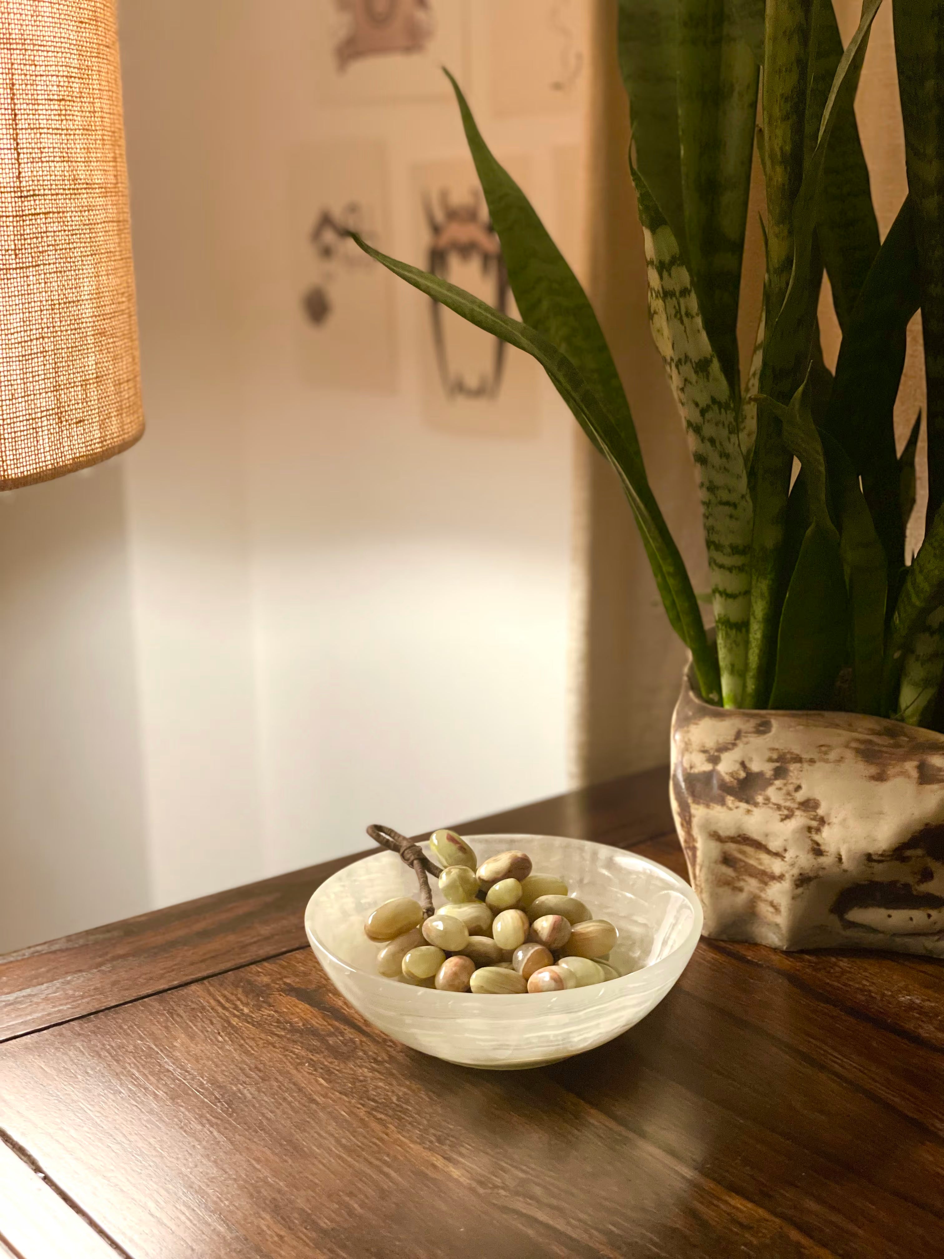 Onyx Grapes and Bowl Set